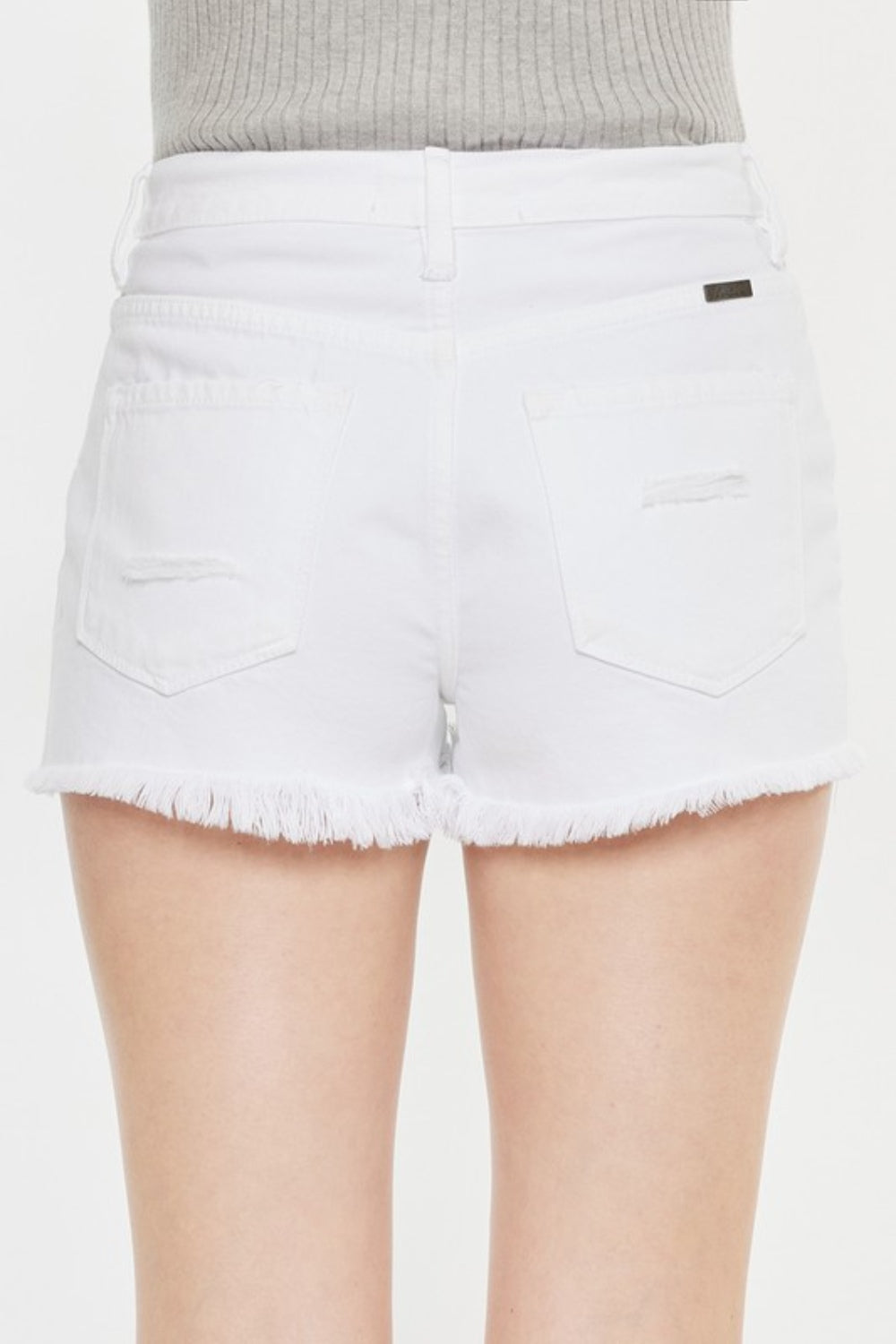 Honeybee Mumford's Raw Hem Distressed Denim Shorts