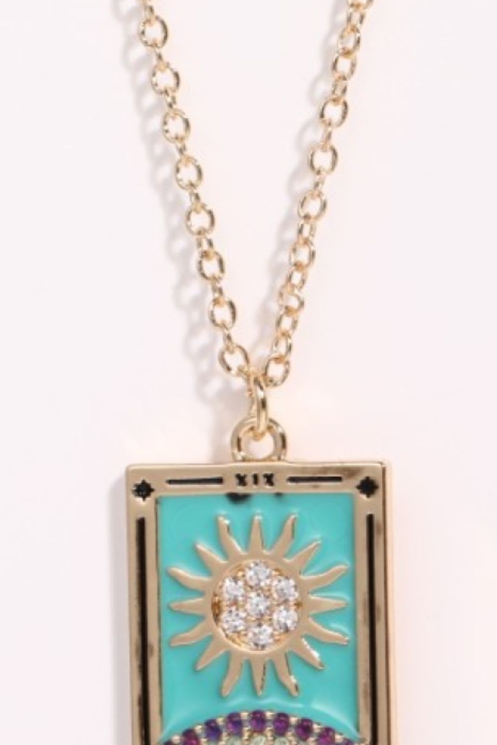 Honeybee Mumford's Tarot Card Pendant Necklace