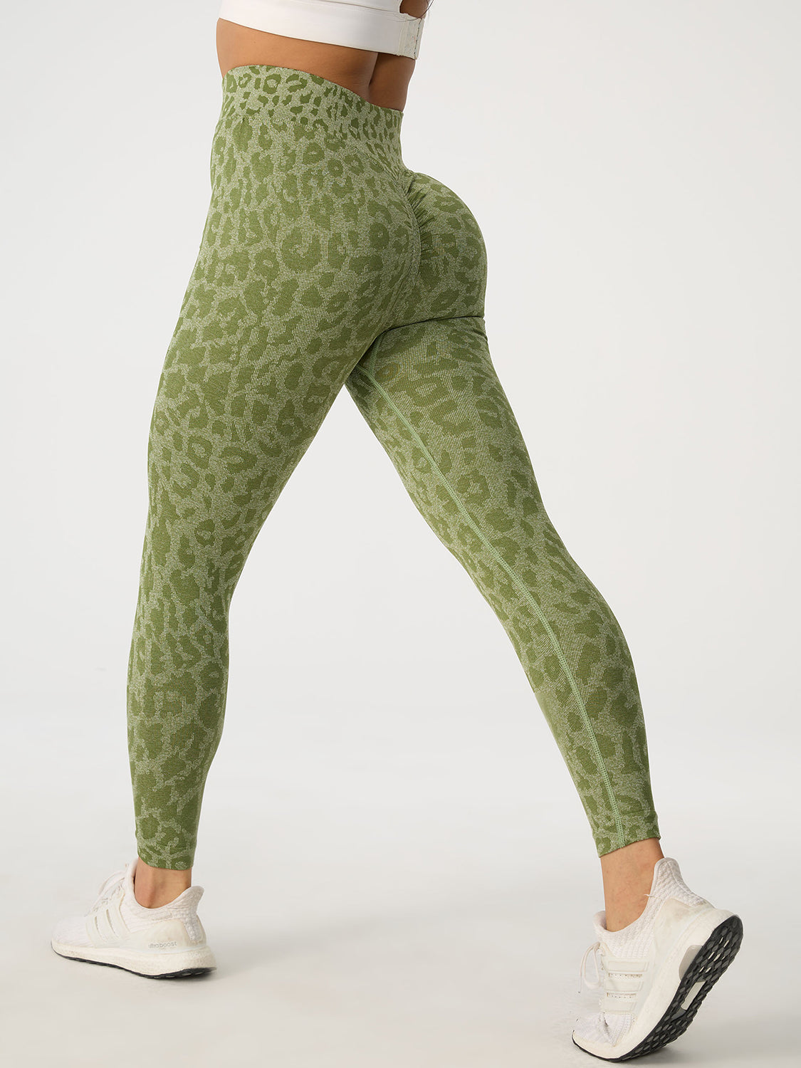 Honeybee Mumford's Leopard High Waist Active Pants