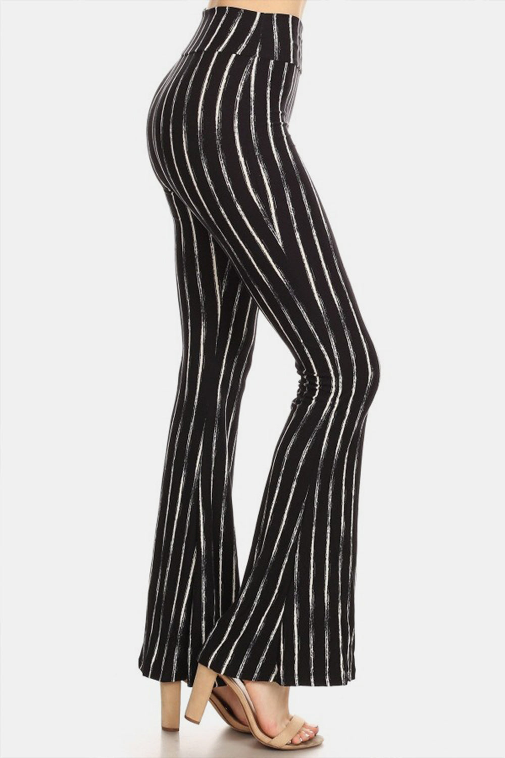 Honeybee Mumford's Leggings Striped High Waist Flare Pants