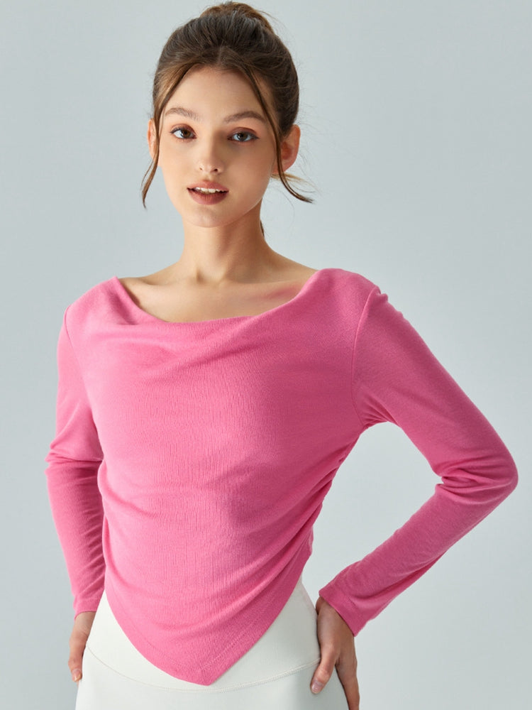 Honeybee Mumford's Cowl Neck Long Sleeve Sports Top