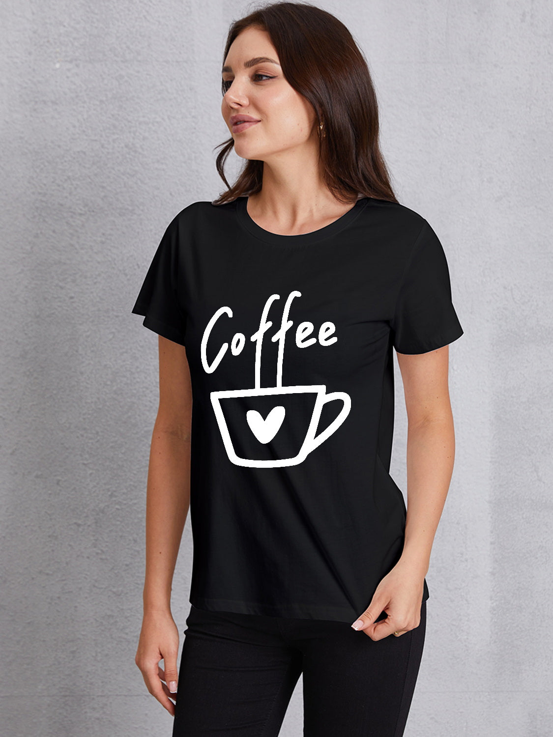 Honeybee Mumford's COFFEE Round Neck Short Sleeve T-Shirt