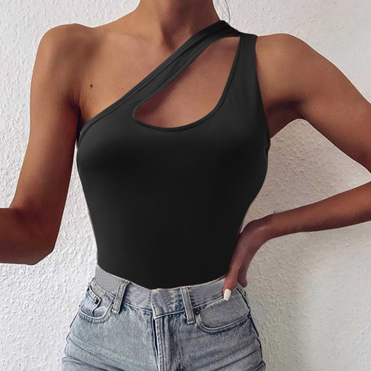 Honeybee Mumford's One Shoulder Cutout Cami