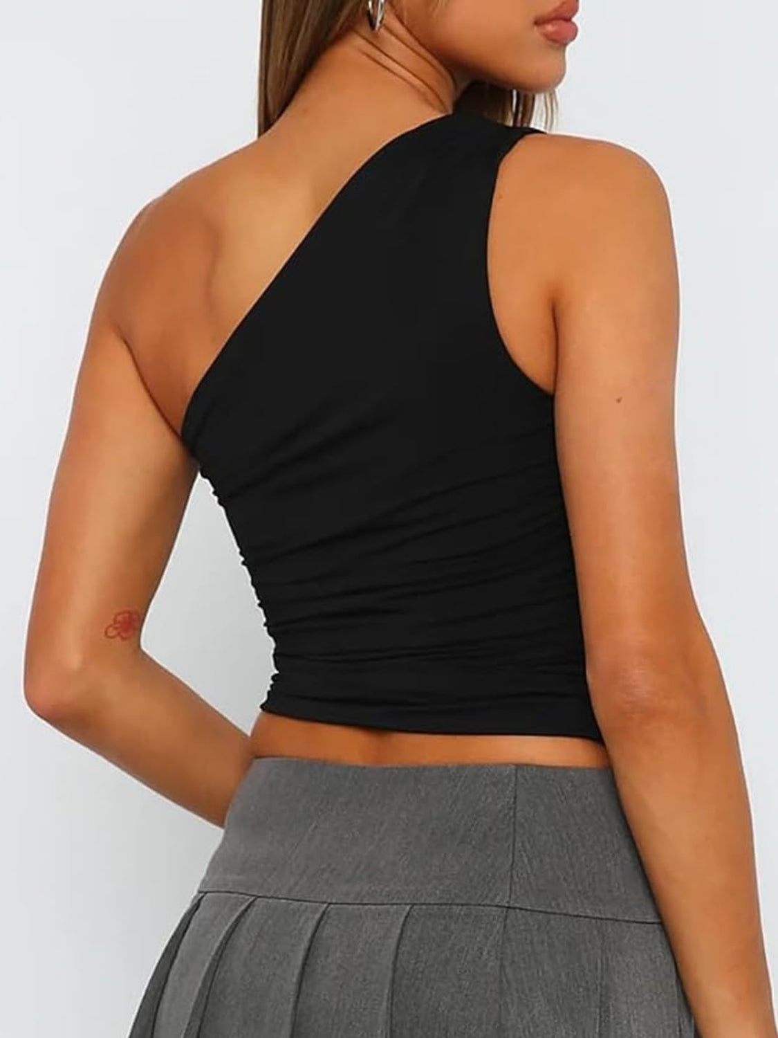 Honeybee Mumford's Ruched One Shoulder Tank