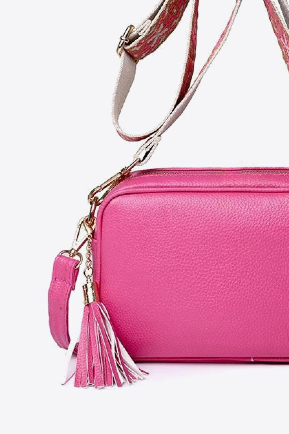 Honeybee Mumford's Leather Tassel Crossbody Bag