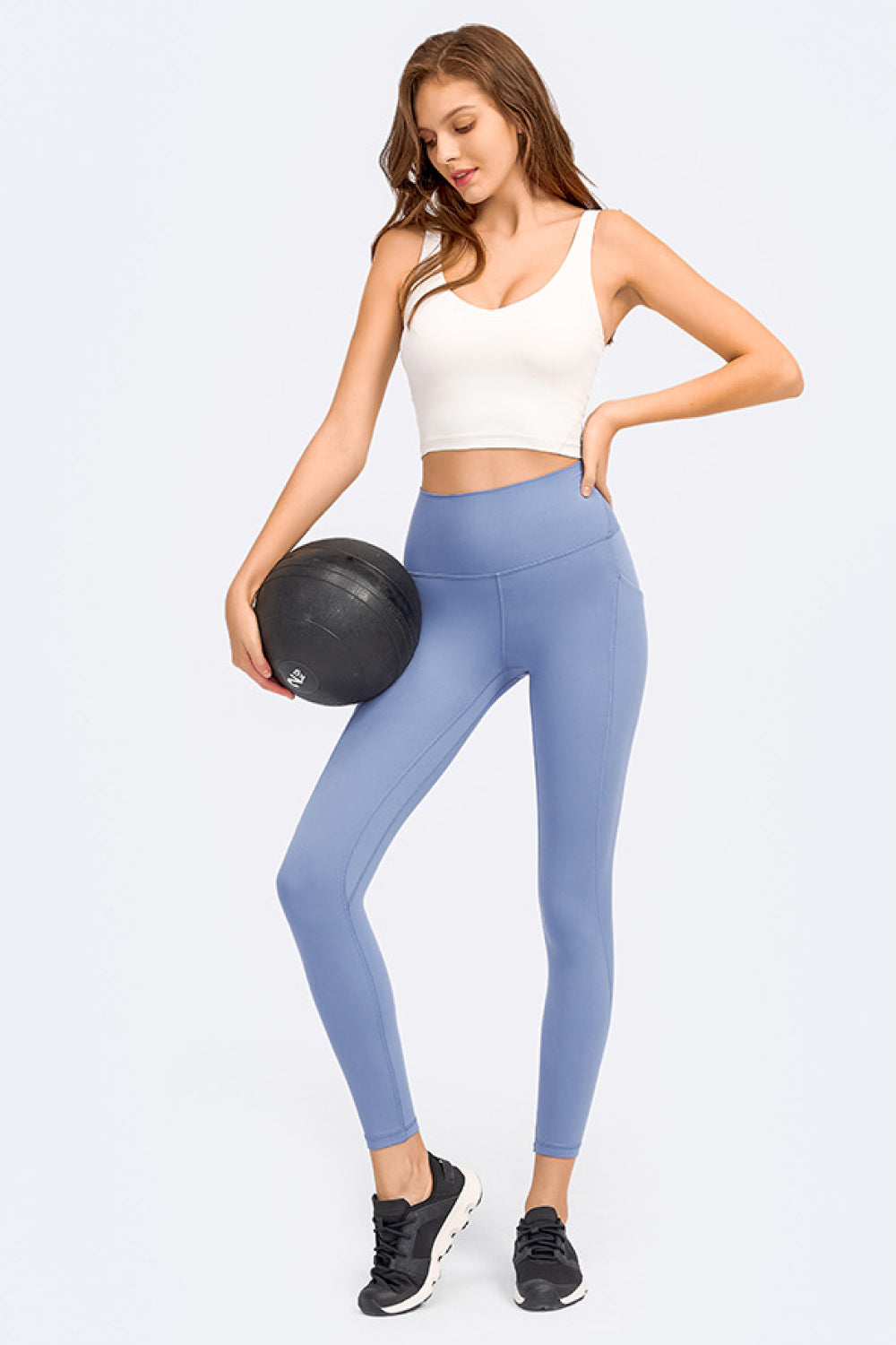 Honeybee Mumford's Deep V-Neck Crop Sports Bra