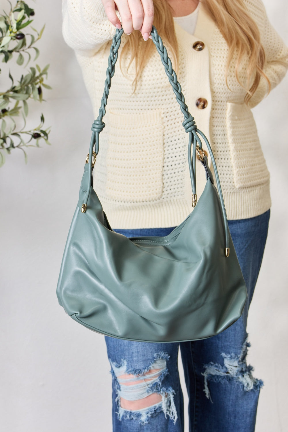 Honeybee Mumford's Braided Strap Shoulder Bag