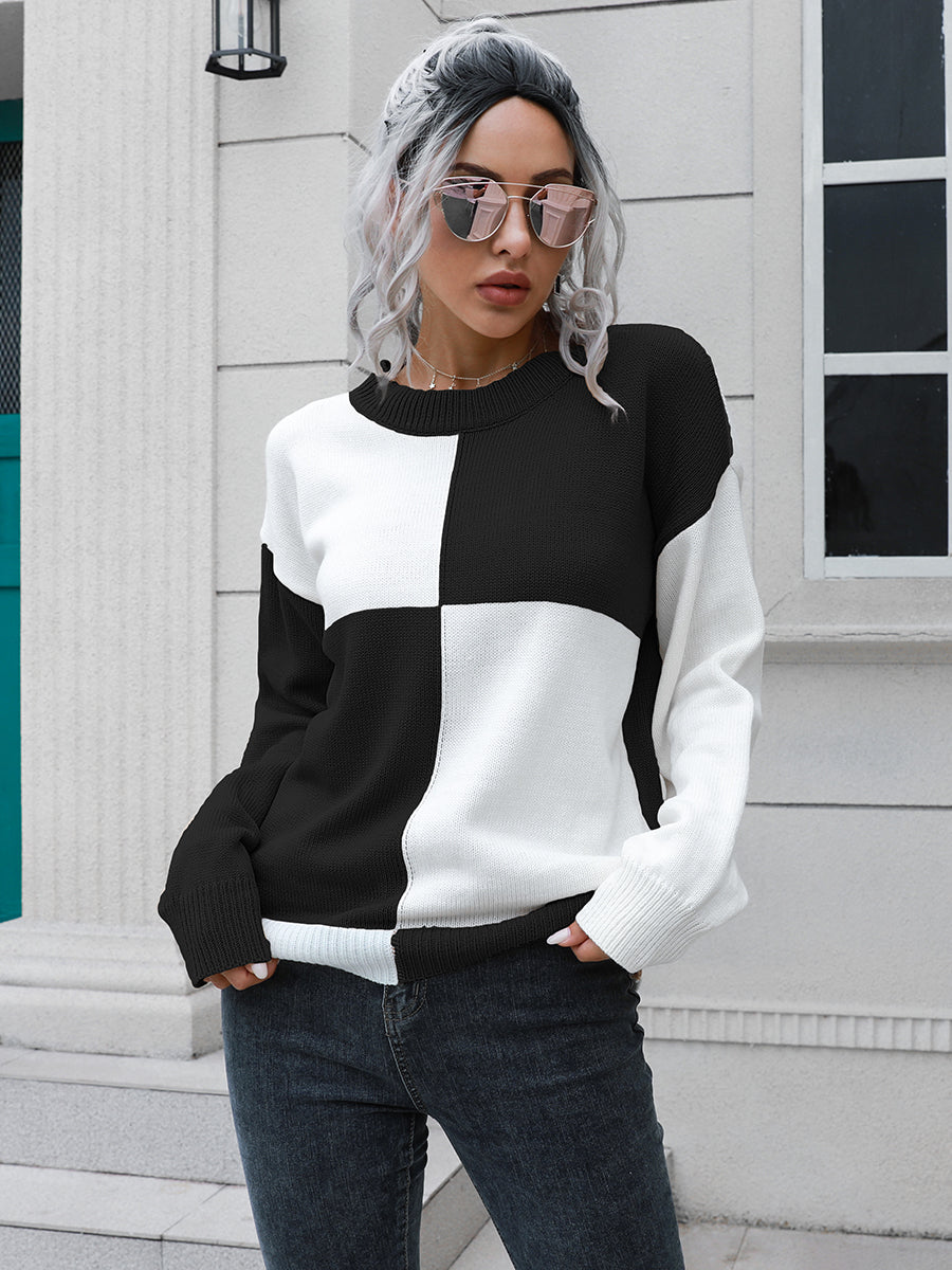 Honeybee Mumford's Contrast Drop Shoulder Sweater