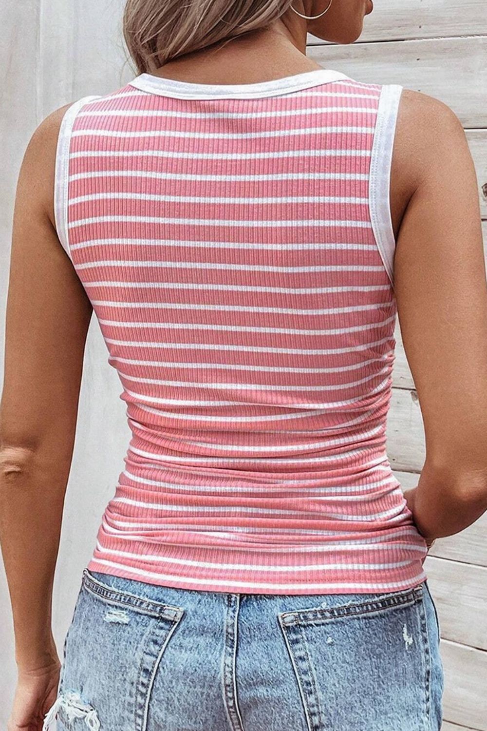 Honeybee Mumford's Striped Round Neck Tank