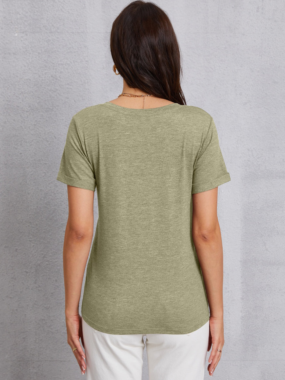 Honeybee Mumford's COFFEE V-Neck Short Sleeve T-Shirt