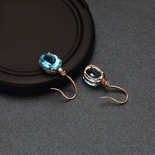 honeybee Mumford's Rose Gold-Plated Gemstone Earrings