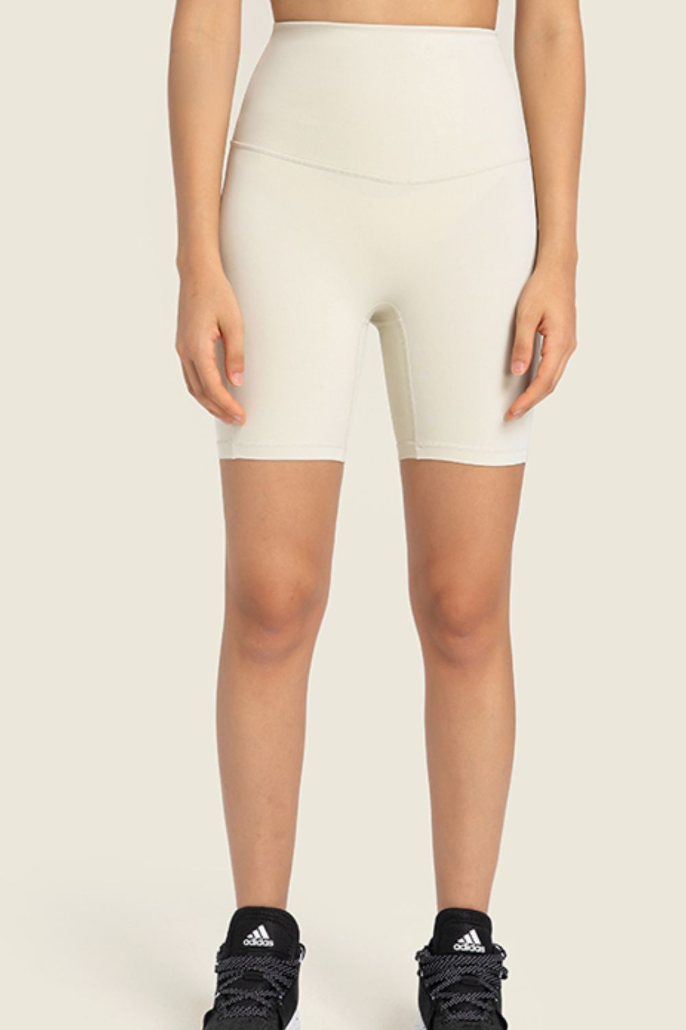 Honeybee Mumford's Seamless High-Rise Wide Waistband Biker Shorts