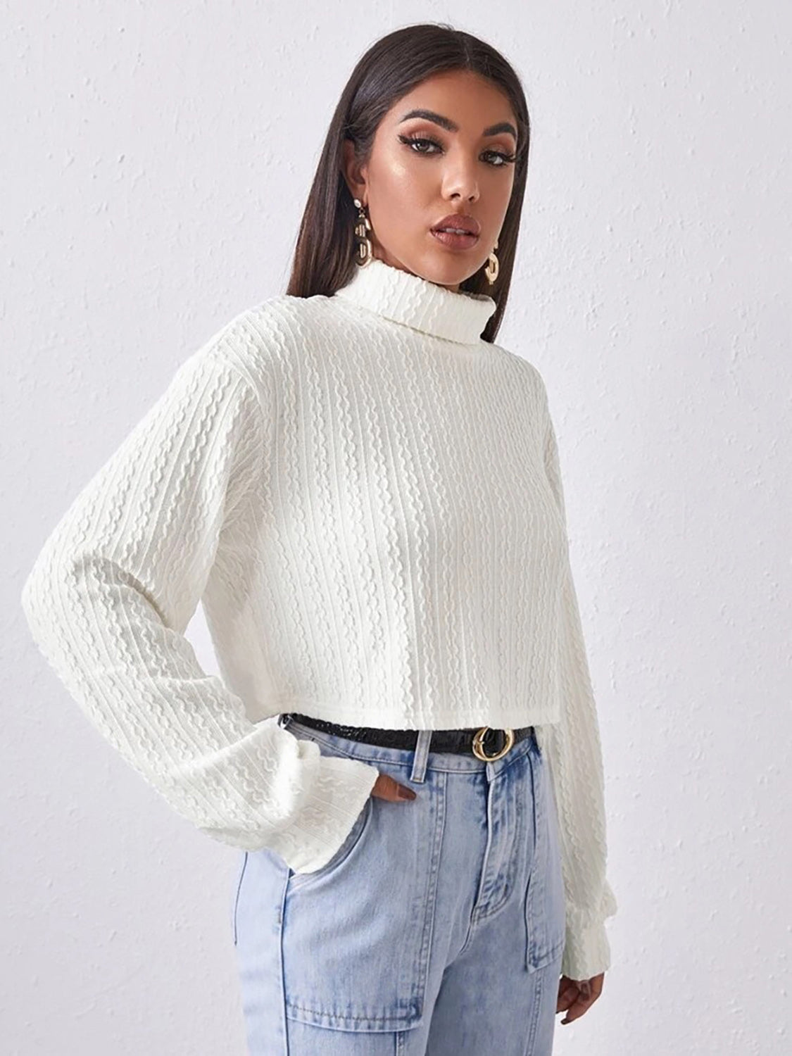 Honeybee Mumford's Turtleneck Long Sleeve Top