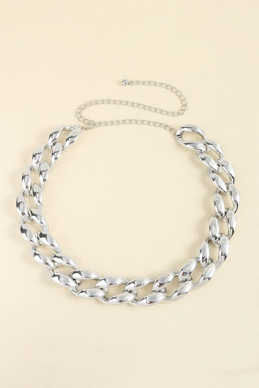 Honeybee Mumford's Silver or Gold 1.2" Width Curb Chain Belt