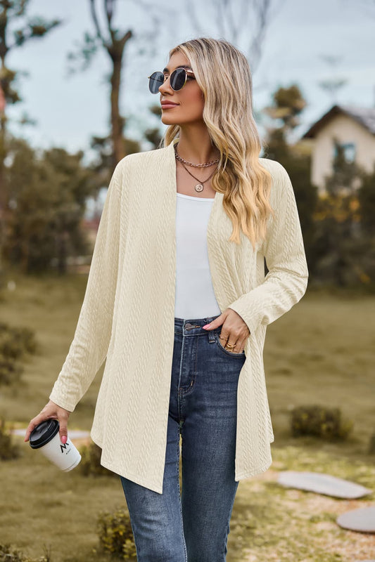 Honeybee Mumford's Open Front Long Sleeve Cardigan