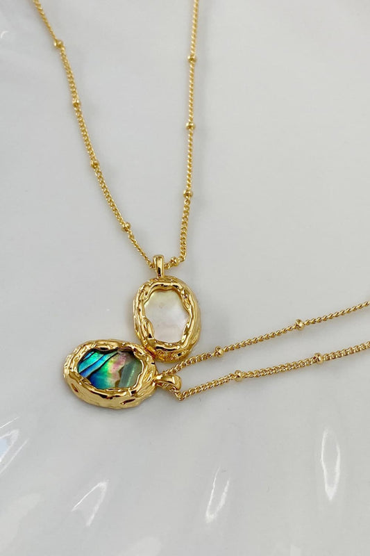 Honeybee Mumford's Shell Shape 14K Gold Plated Necklace