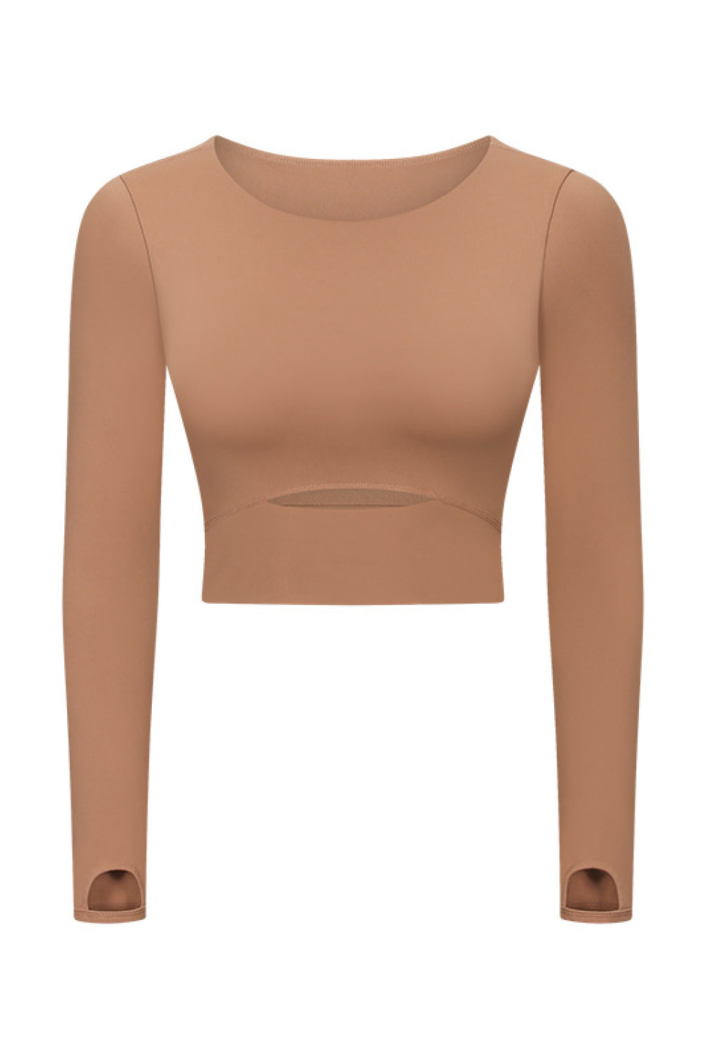 Honeybee Mumford's Cut Out Front Crop Yoga Tee