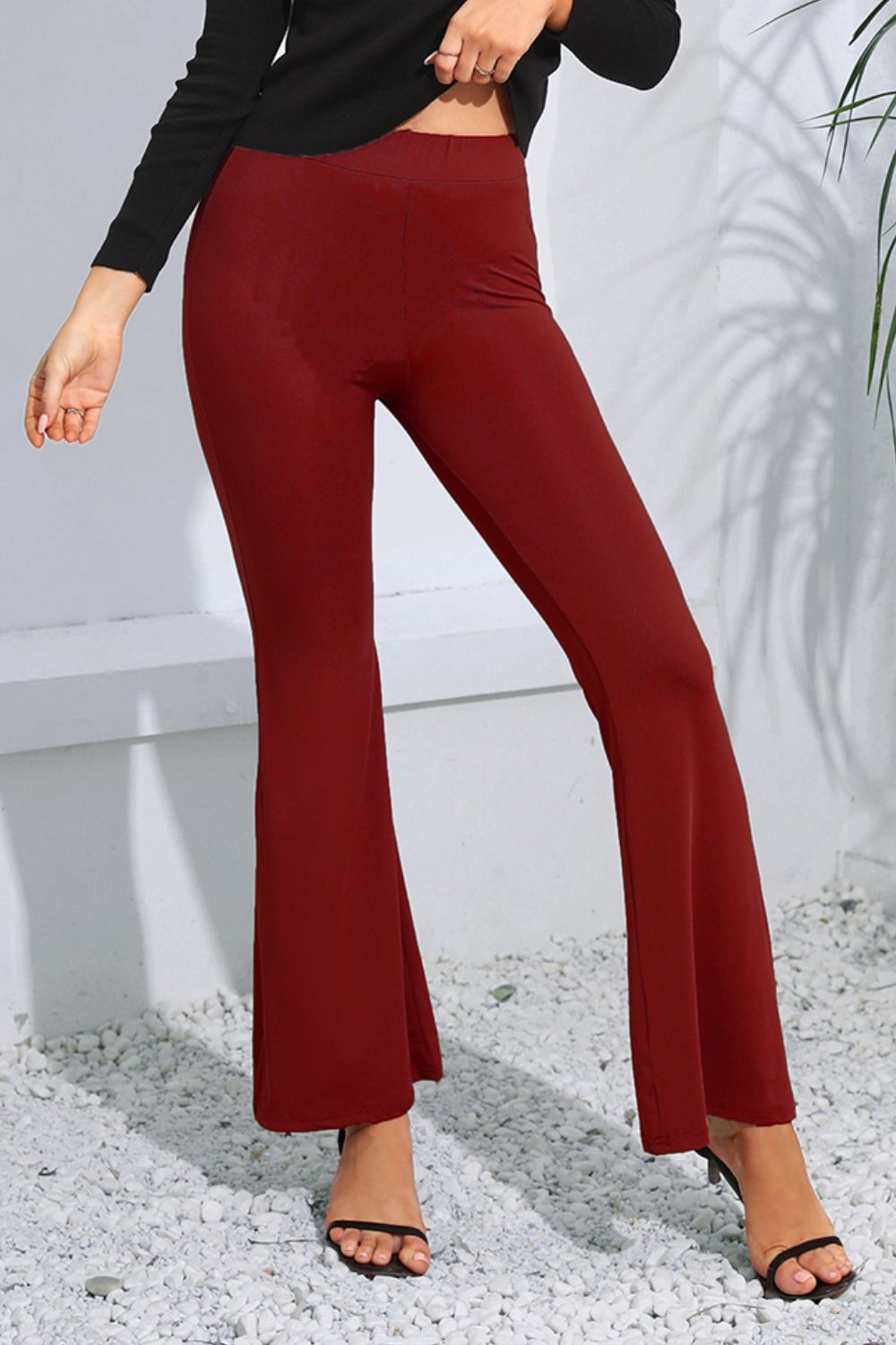 Honeybee Mumford's High Waist Long Flare Pants