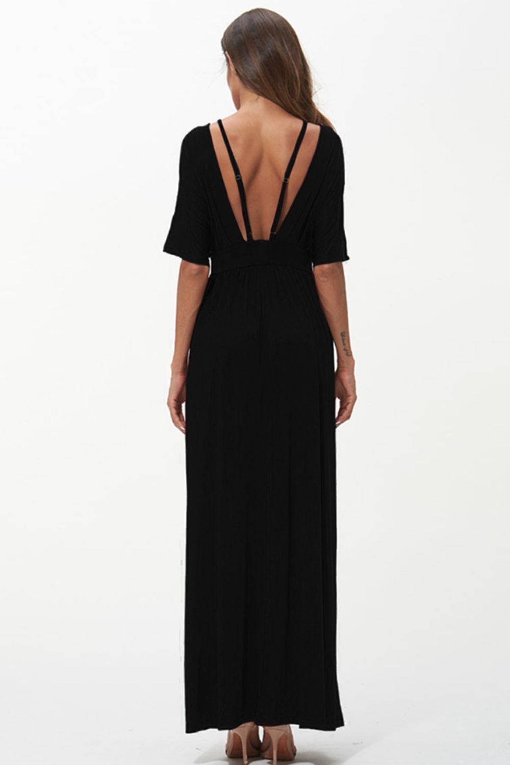 Honeybee Mumford's Strappy Neck Maxi Dress