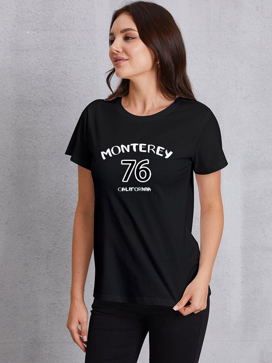 Honeybee Mumford's Letter Graphic Round Neck T-Shirt