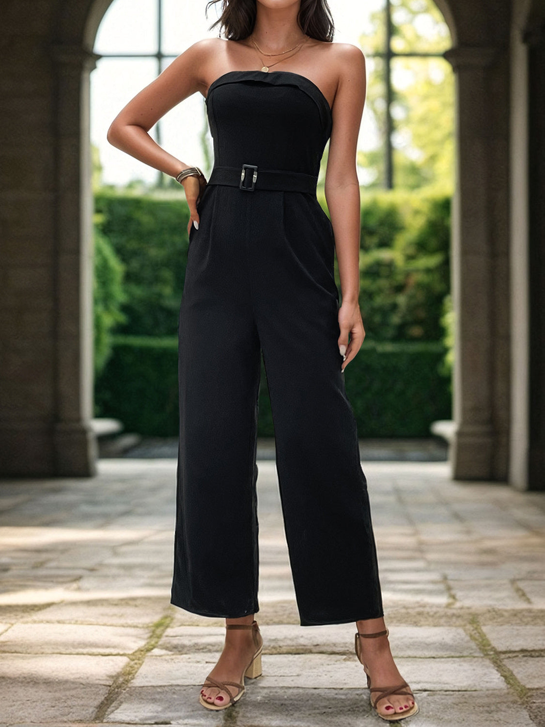 Honeybee Mumford's Tube Jumpsuit with Pockets