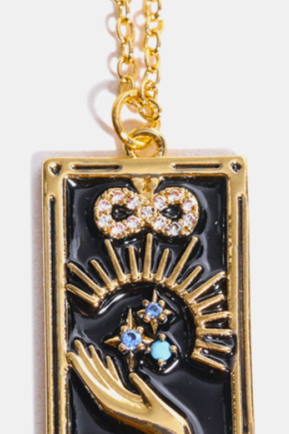 Honeybee Mumford's Tarot Card Pendant Necklace