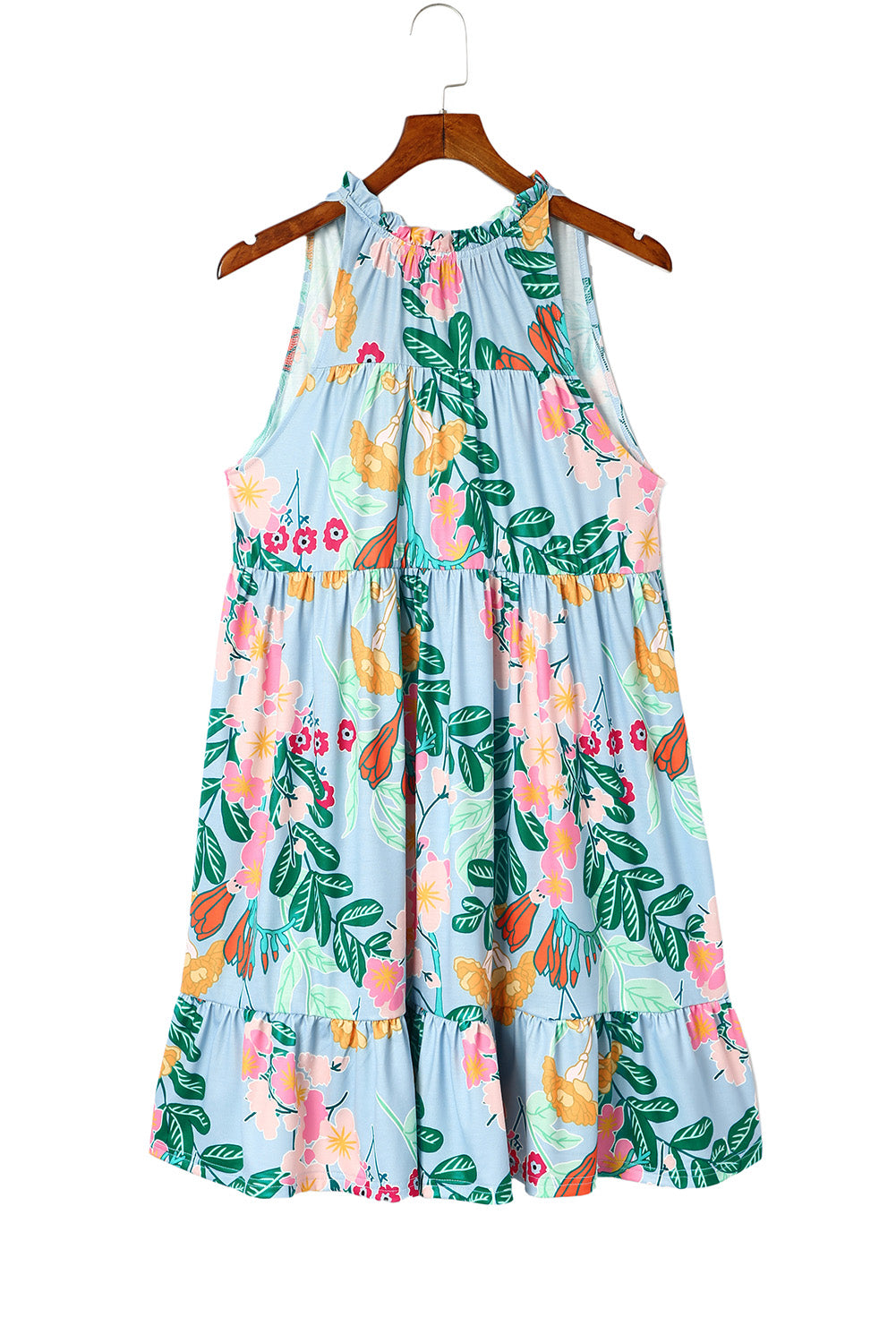 Honeybee Mumford's Sleeveless Floral Dress w/ Ruffle Hem