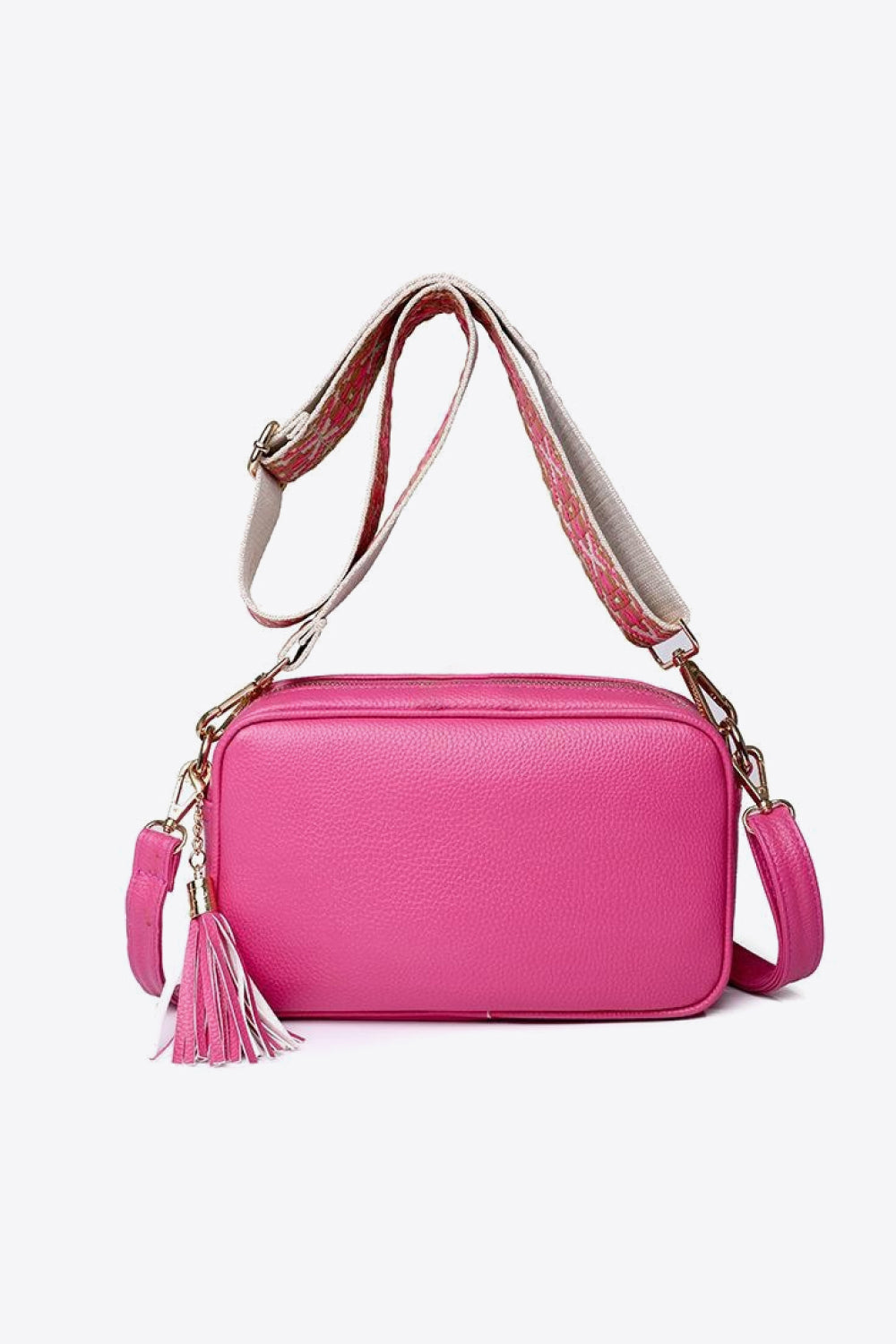 Honeybee Mumford's Leather Tassel Crossbody Bag