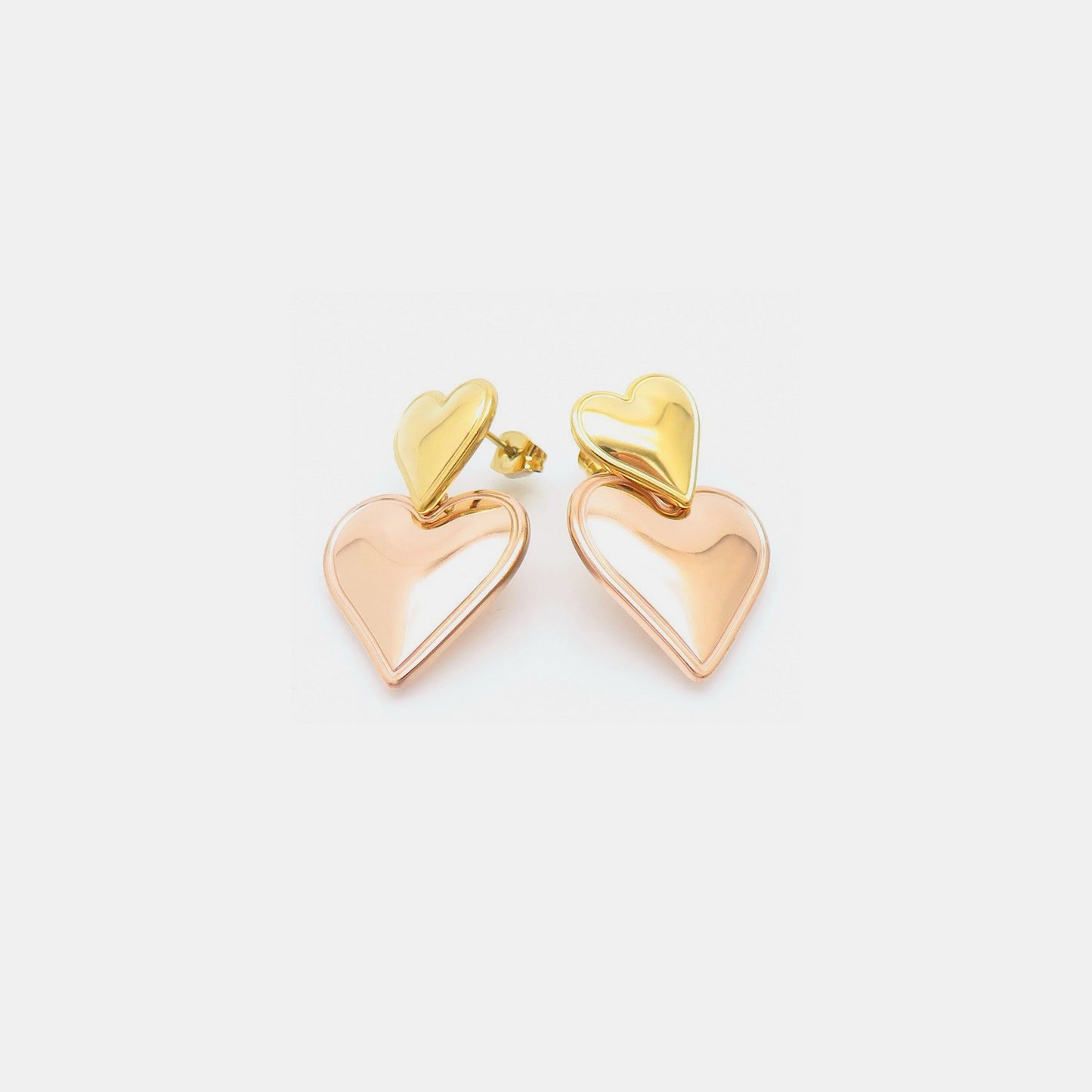 honeybee Mumford's Double Heart Earrings