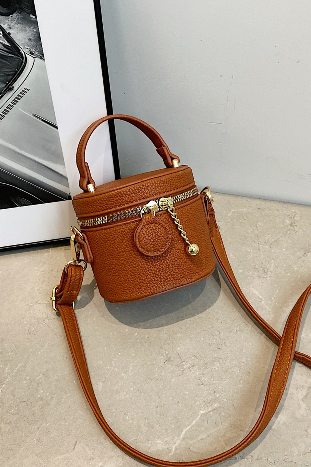 Honeybee Mumford's Leather Crossbody Bag