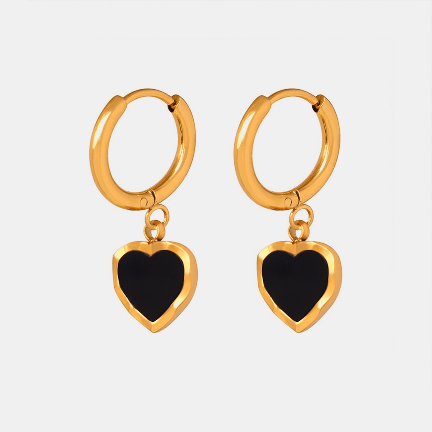 honeybee Mumford's 18K Gold-Plated Heart Drop Earrings