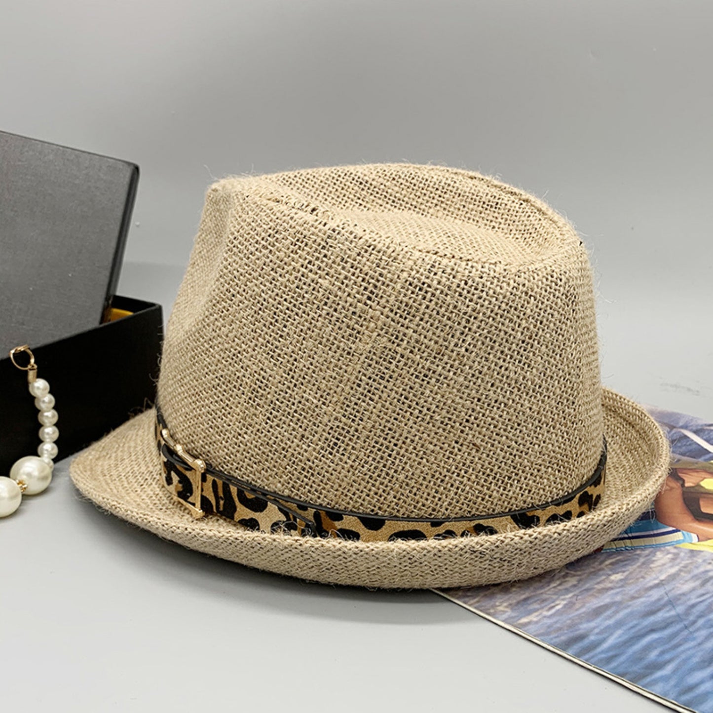 Honeybee Mumford's Short Brim Jute Cloth Hat