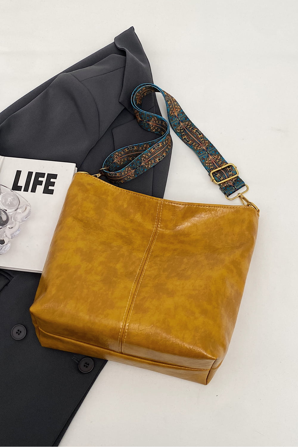 Honeybee Mumford's Leather Shoulder Bag