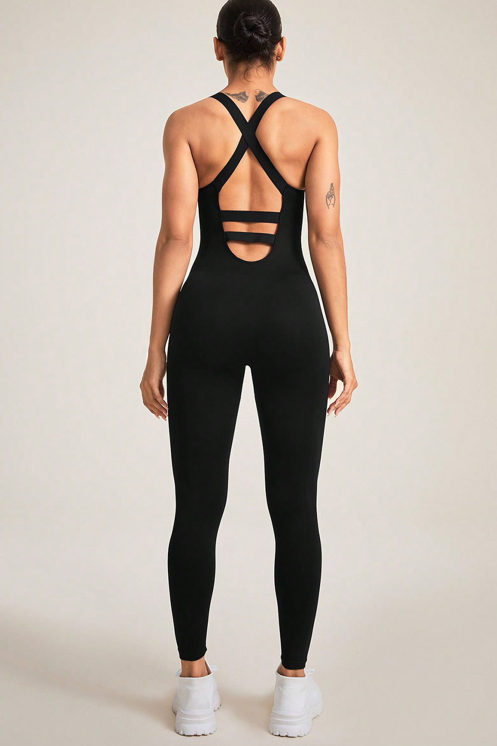 Honeybee Mumford's Crisscross Wide Strap Jumpsuit