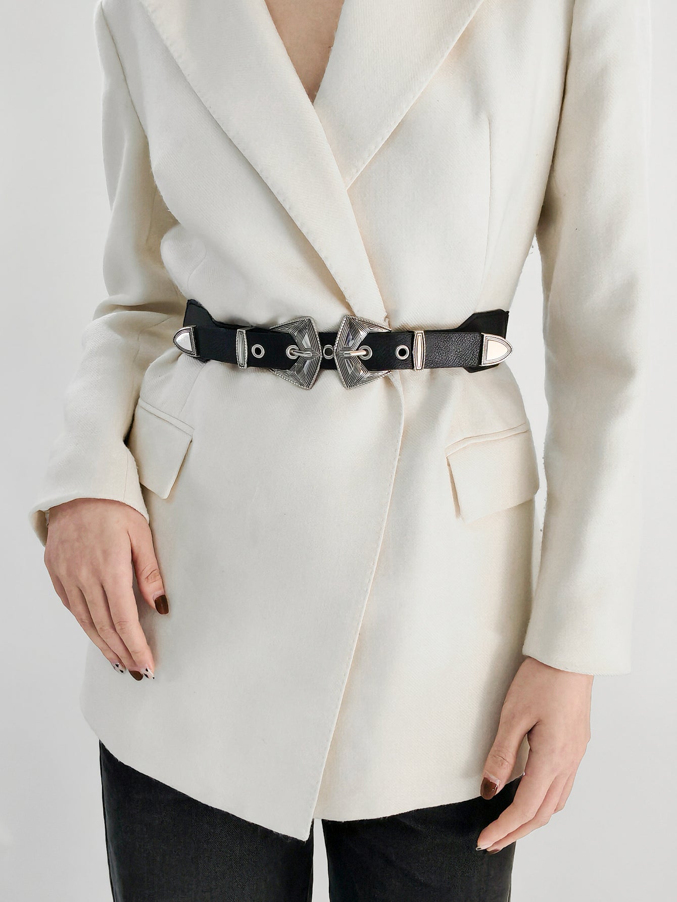 Honeybee Mumford's Double Buckle Leather Belt