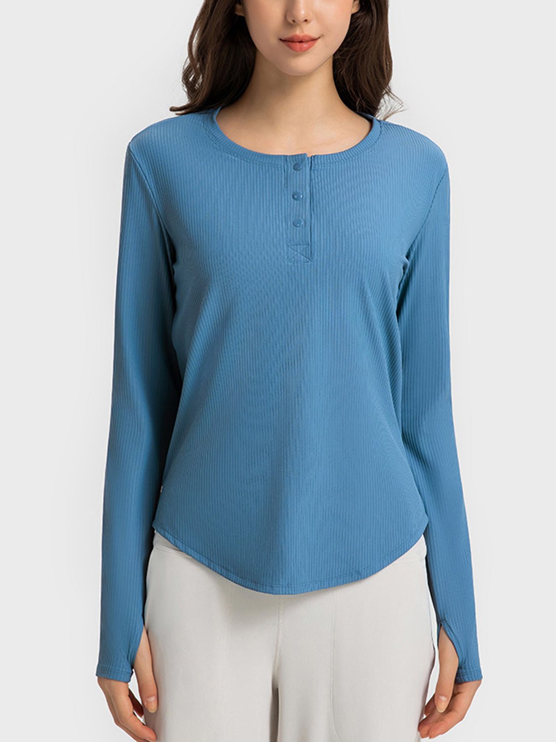 Honeybee Mumford's Round Neck Long Sleeve Sport Top