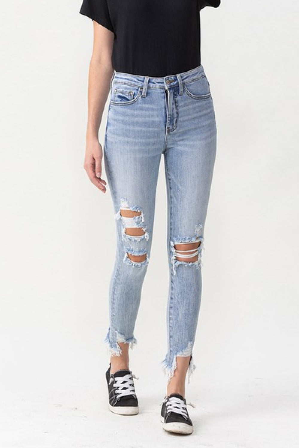 Honeybee Mumford's Full Size Distressed High Rise Skinny Jeans