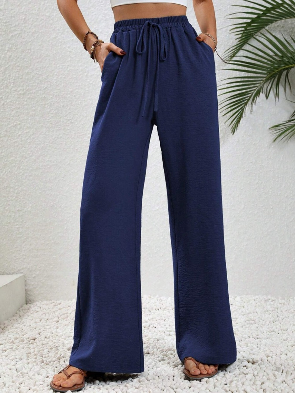 Honeybee Mumford's Wide Leg Drawstring Pants