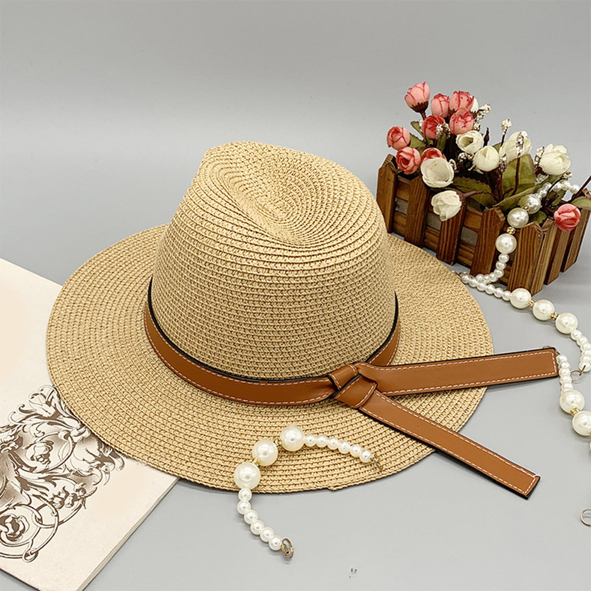 Honeybee Mumford's Wide Brim Paper Braided Hat