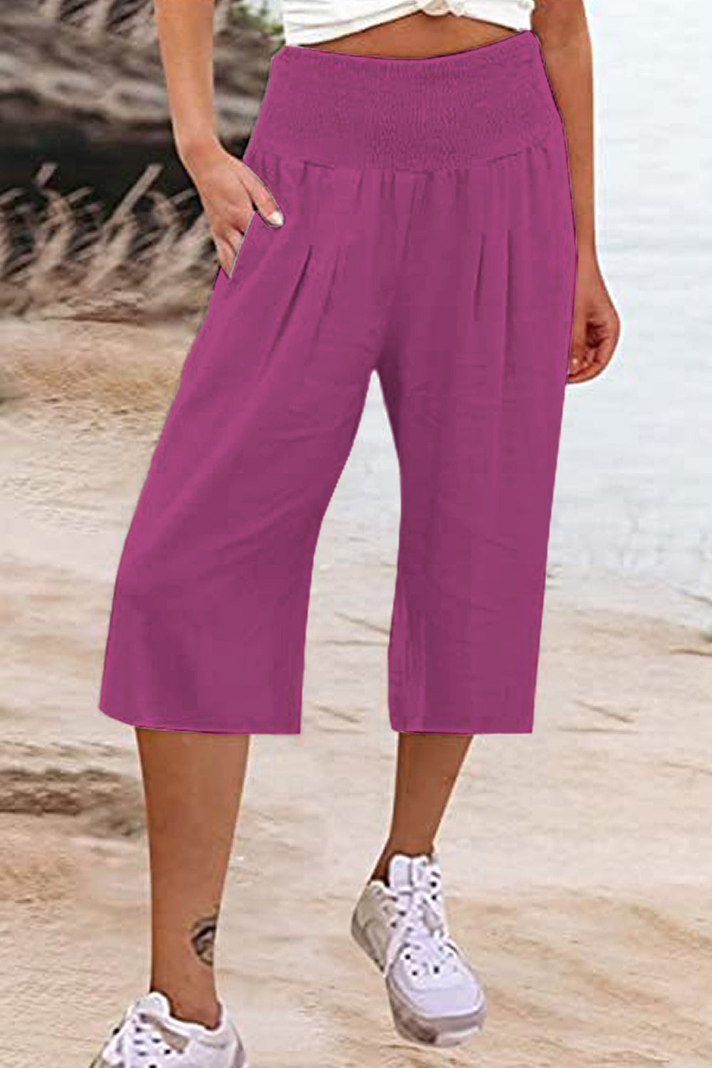 Honeybee Mumford's Pocketed High Waist Pants