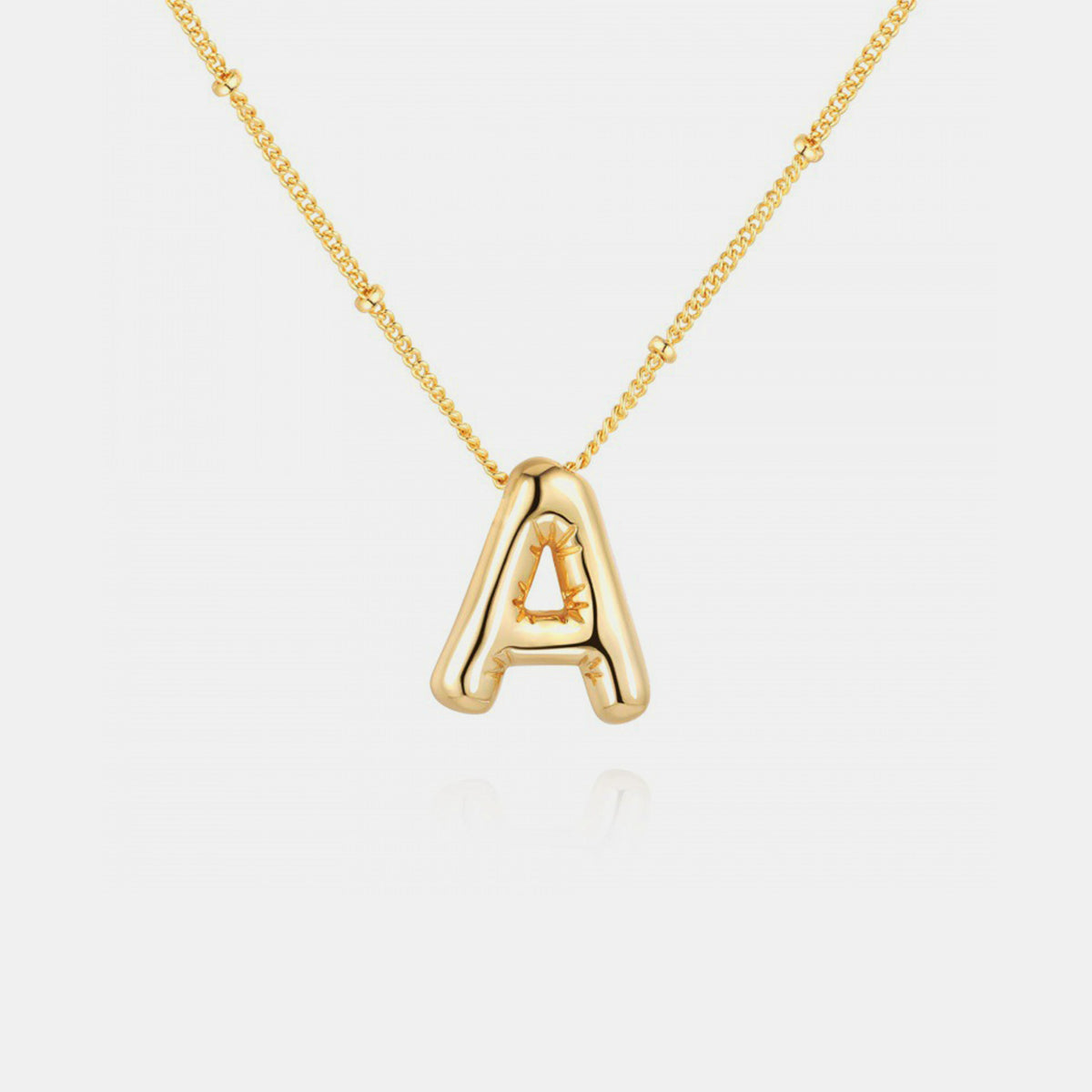 Honeybee Mumford's Gold-Plated Letter Pendant Necklace