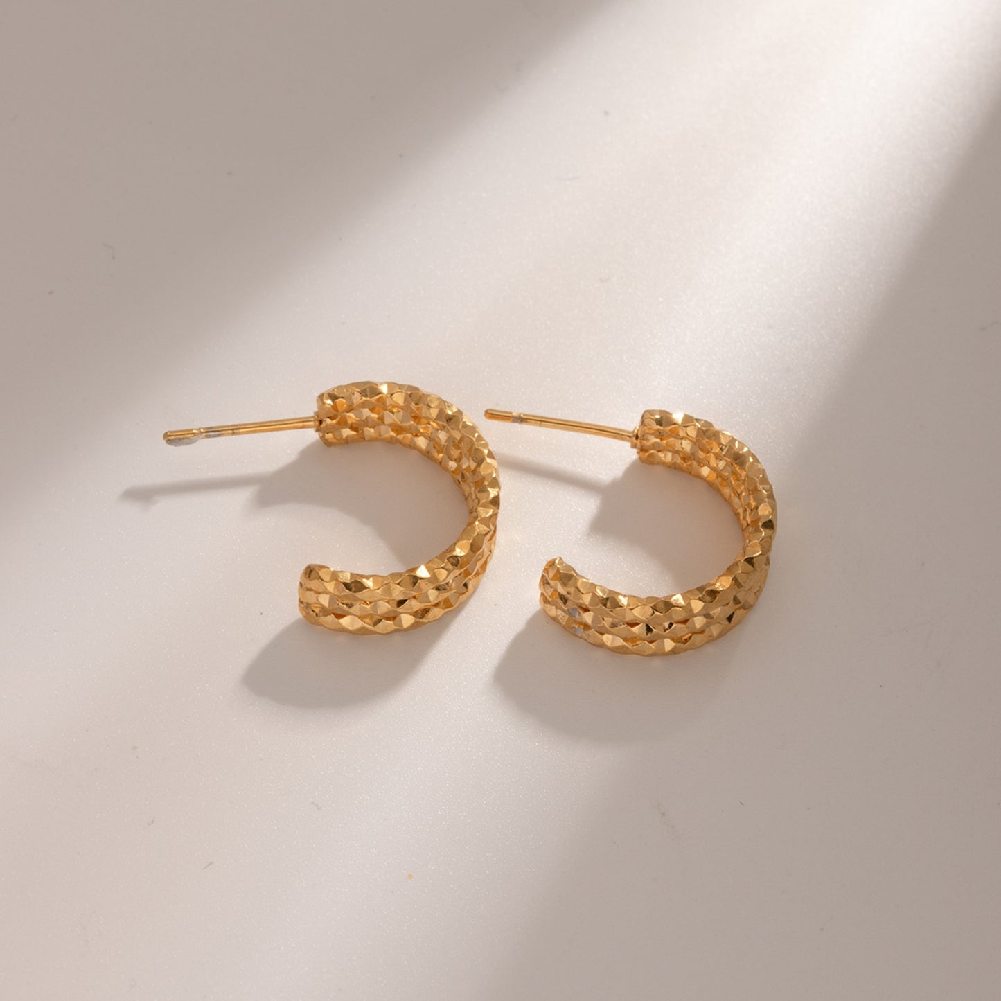 honeybee Mumford's 18K Gold-Plated C-Hoop Earrings