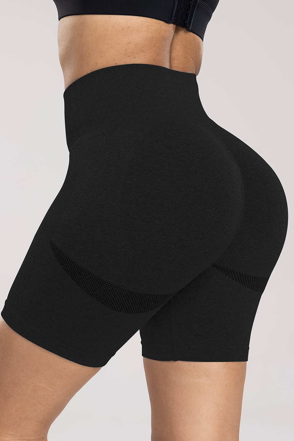 Honeybee Mumford's Wide Waistband High Waist Active Shorts