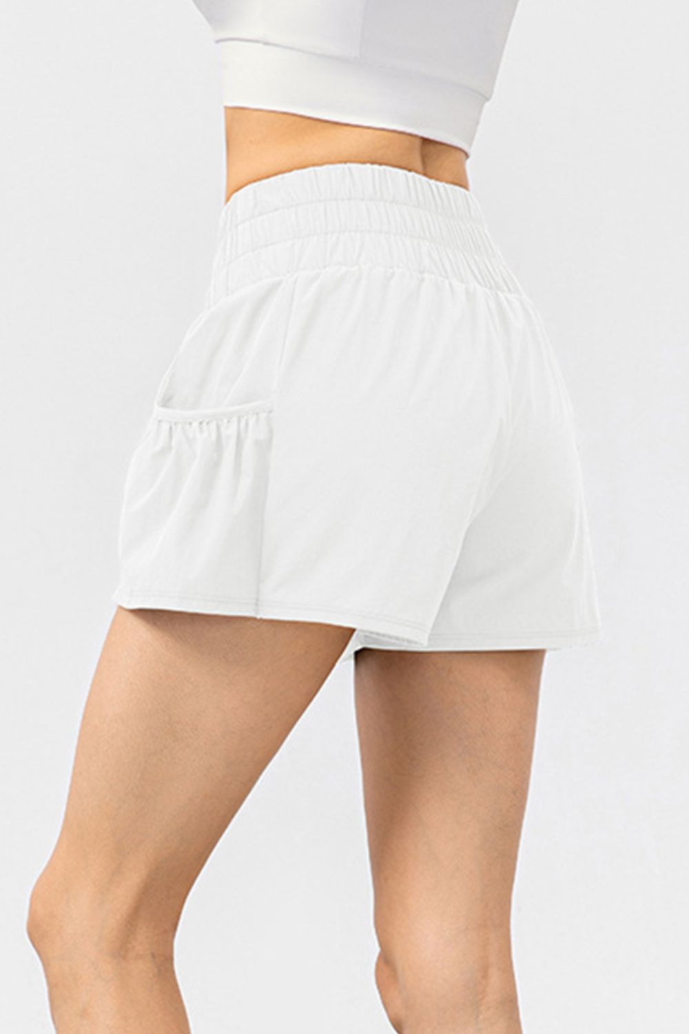 Honeybee Mumford's Elastic Waist Pocketed Active Shorts