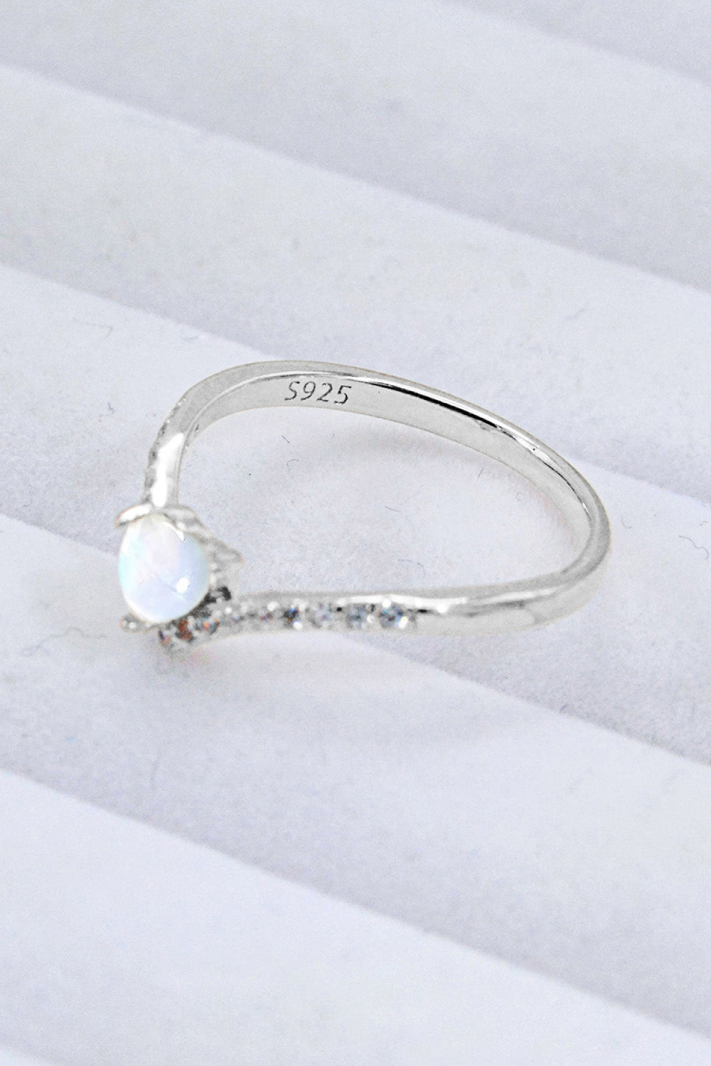 Honeybee Mumford's Moonstone Heart-Shaped Ring