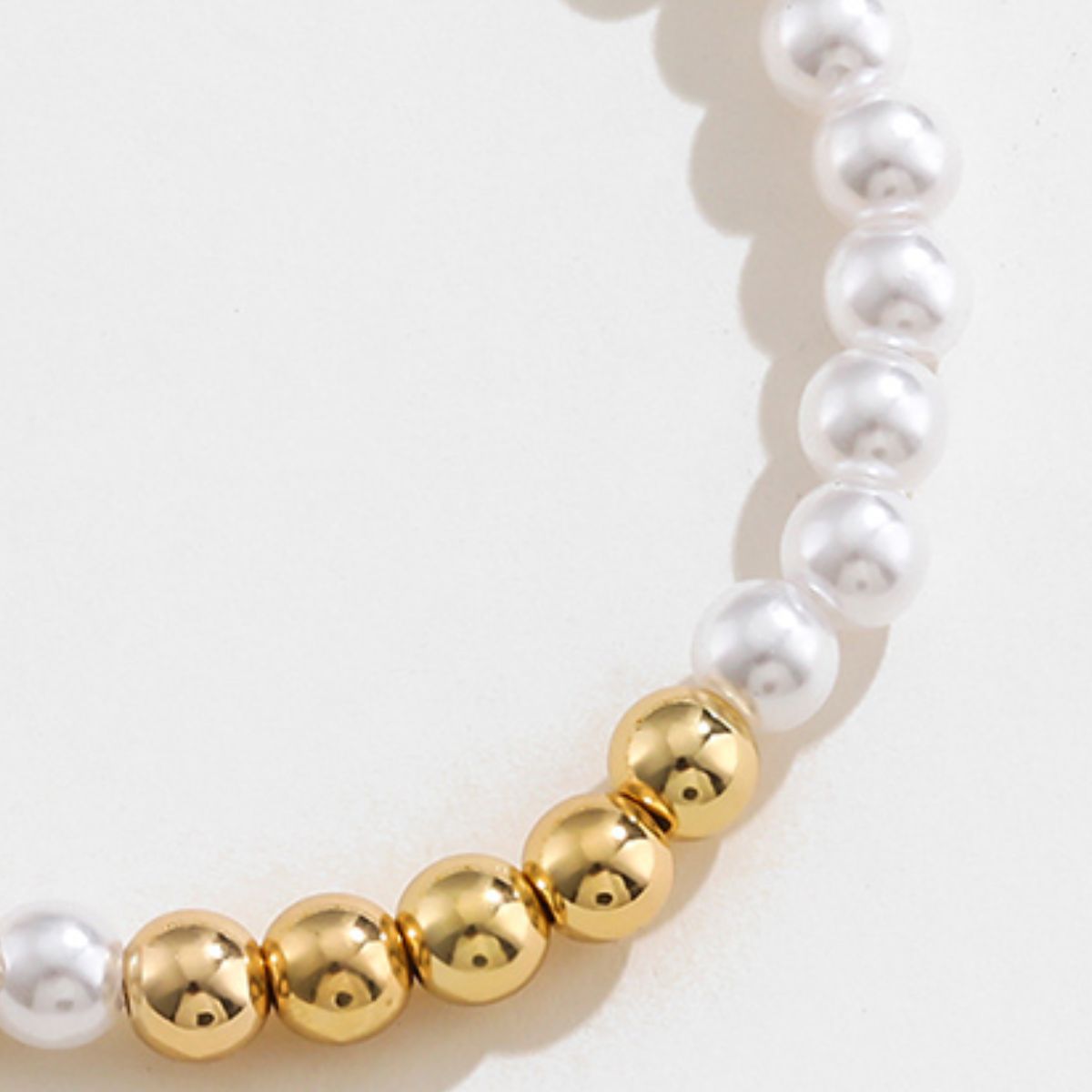 honeybee Mumford's Gold-Plated Pearl Copper Bracelet