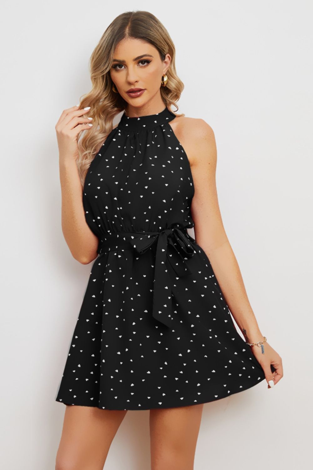 Honeybee Mumford's Tie Waist Mini Dress