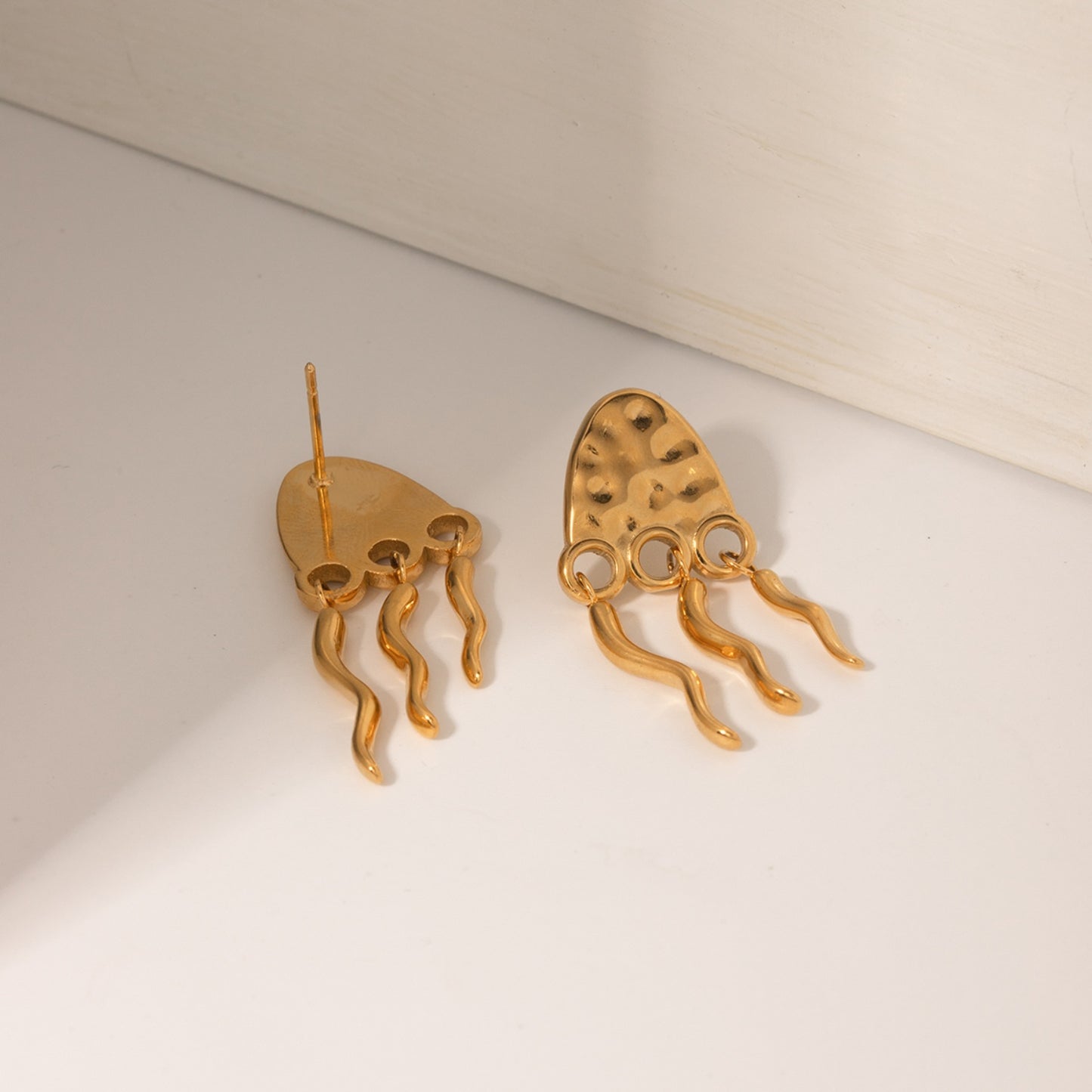 honeybee Mumford's 18K Gold-Plated Jellyfish Earrings