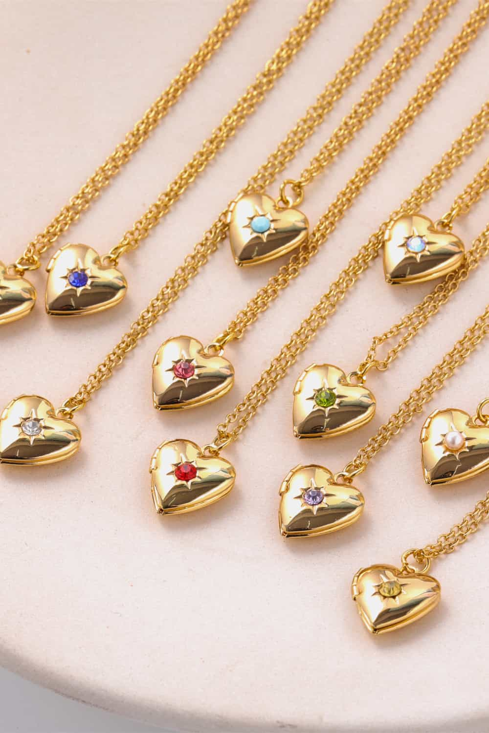 Honeybee Mumford's Heart Shape 14K Gold-Plated Pendant Necklace