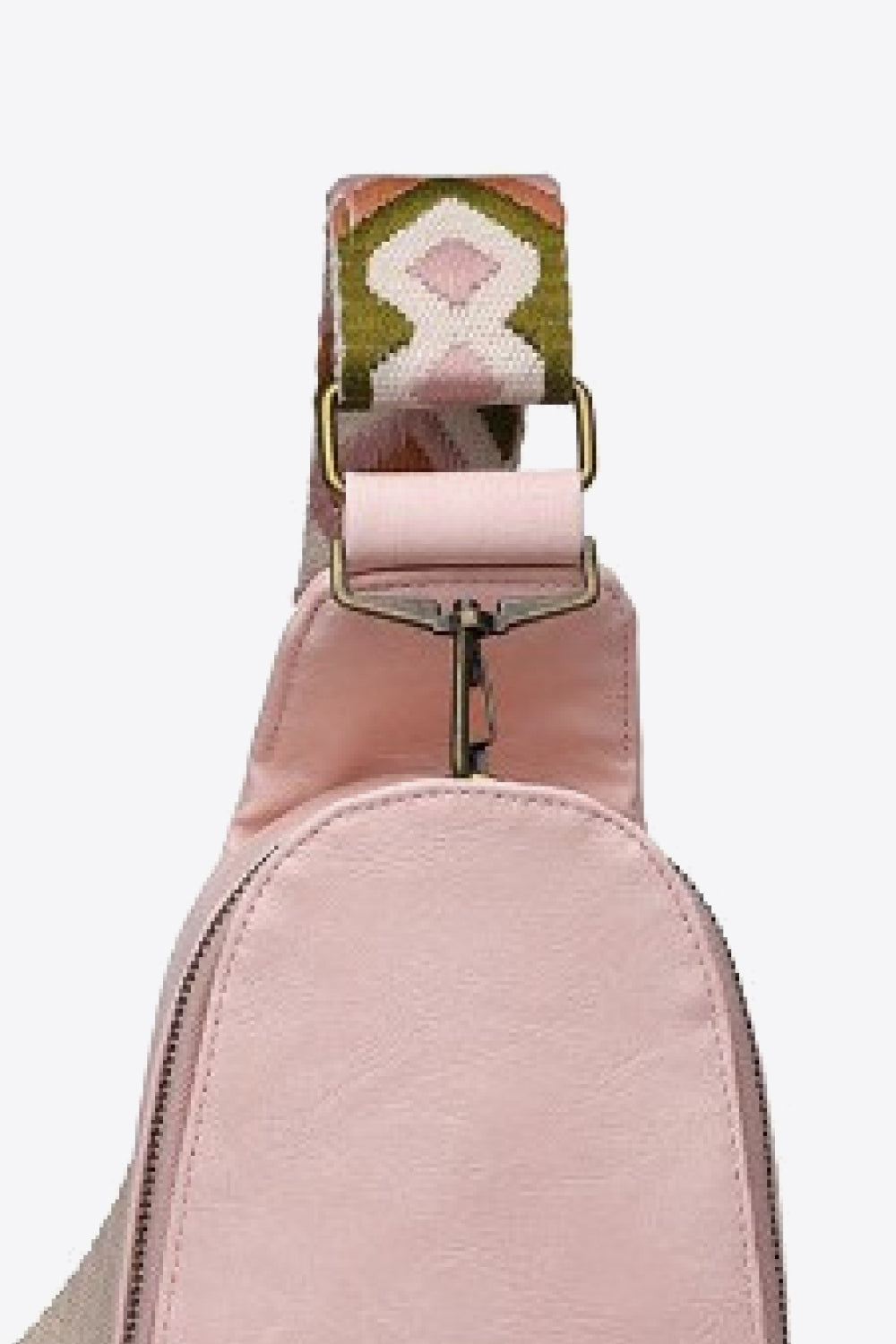 honeybee Mumford's Pattern Adjustable Strap Leather Sling Bag